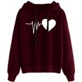 thumbnail image 2 of Pullover Sweaters for Women Plus Size Hooded Sweater, 2 of 3