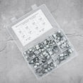 thumbnail image 3 of 84pcs Galvanized Hose Clip Mini Fuel Line Clamp  Petrol Pipe Clamps, 3 of 8