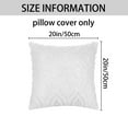 thumbnail image 5 of REGALWOVEN Set of 2 Shaggy Plush Throw Pillow Covers Couch Pillow Covers for Home White-2 16" x 16", 5 of 6