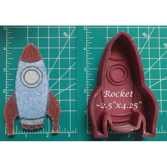 Rocket Silicone Freshie Mold