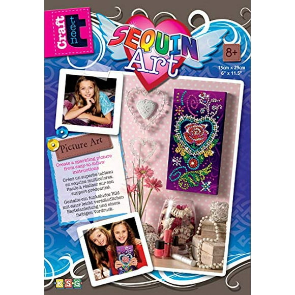 Sequin Art Artisanat Teen rose scintillant arts & Artisanat Kit de Photo