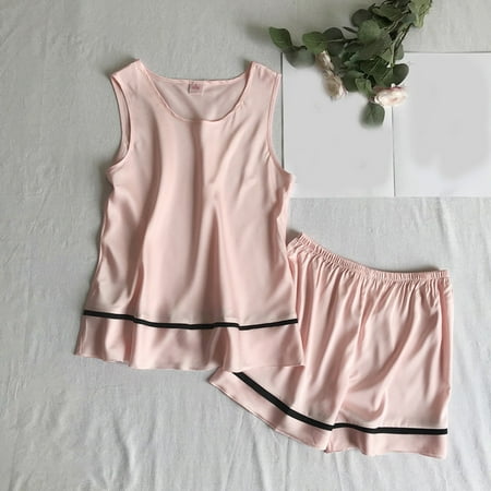 

STEADY Womens Sleeveless Sleepwear Shorts Pajama Set