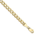 thumbnail image 5 of 14K Yellow Gold 5.25mm Semi-Solid Curb Link Chain, 5 of 6