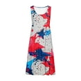 thumbnail image 5 of Viikei Summer Dresses for Women Sleeveless,Womens Fashion Holiday Summer Casual Printing Sleeveless Party Beach Loose Dress White M, 5 of 5