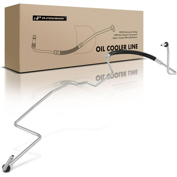 A-Premium Automatic Transmission Oil Cooler Line Hose Assembly Compatible with Chevrolet Tahoe, C1500 Suburban, C2500 & GMC Yukon, C1500 Suburban, C2500, C2500 Suburban, C3500, K1500 Suburban