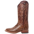 thumbnail image 3 of Tanner Mark Women's Wildfire Western Boot Broad Square Toe Cognac 11 M  US, 3 of 4