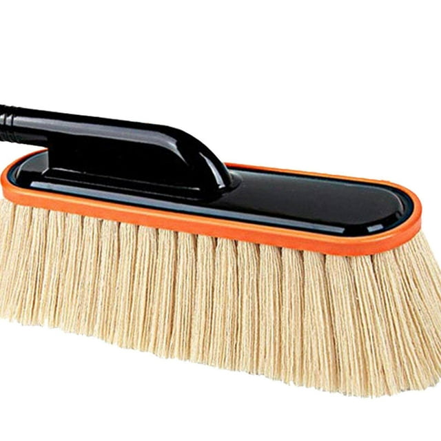 ruzhgo Voiture Brosse Extensible Poignée Poussiéreuse Réglable Souple Camion Multifonctions pour Camion Automobile Beige Pas de Boîte