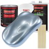 Restoration Shop - Glacier Blue Metallic Acrylic Lacquer Auto Paint - Complete Gallon Paint Kit with Medium Thinner