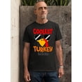 thumbnail image 2 of Coolest Turkey in Town Thanksgiving Funny Cool Sunglasses Unisex Men's T-shirt For Men, 2XL, Black, 2 of 6