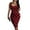 Red, variant on ZHOGXU Women's Dress Sleeveless Polka Dot Print Fashion Comfortable Slim Fit Mini Dresses For Casual Daily Wear,Army Green,Xxl