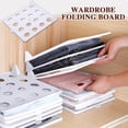 thumbnail image 6 of Tshirt Organizer for Clothes Storage, Clothes Folding Board, Stackable Closet Organizer with Easy Access, Shirt Folder Board with Non-Slip Card Slot Plastic Closet Storage Organizers, 6 of 8