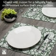 thumbnail image 4 of Luxurious Flower Fest Vegan Leather Placemats 4 Pack Look and Feel of Genuine Leather Infused with Copper, 4 of 6