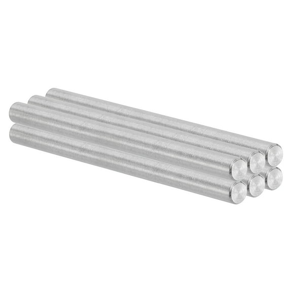 Uxcell 6mm x 90mm Dowel Pin Stainless Steel, 6 Pcs 304 Stainless Steel Pegs for Shelves Furniture Fixing, Silver