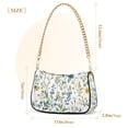 thumbnail image 3 of FORMRS Womens Shoulder Bag with Chain Strap Clutch Purse Cute Tote Handbag, Blue Floral, 3 of 7