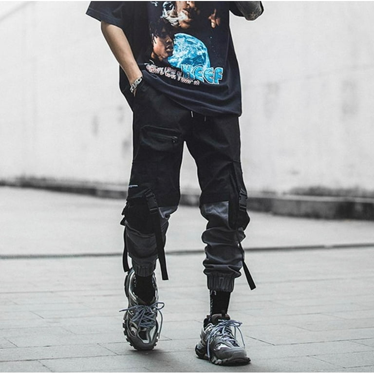 2020 Mens Cargo Pants With Multiple Pockets Loose Fit Streetwear