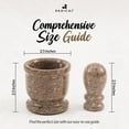 thumbnail image 7 of Radicaln Oceanic Marble Mortar and Pestle 3" Handmade Stone Spice Grinder, Herb Crusher, Pill Crusher, Coffee Bean Grinder & Molcajete for Kitchen Essentials, 7 of 7