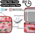 thumbnail image 4 of Strawberry Lunch Box Men Women Insulated Lunch Cooler Bag Lining Portable Lightweight Lunch Cooler Bag for Daily Use Office, 4 of 6