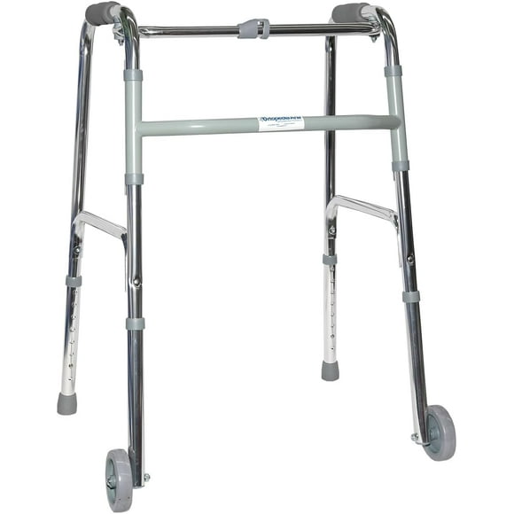 Andadera con Ruedas Magnimed Estructura de aluminio Empuñaduras de espuma Soporta hasta 100 Kg