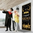 thumbnail image 5 of Clearance Sale！Graduation Party Decorations Gold Blue Congrats Grad Banner Clof 2025 Graduation Banner Supplies for 2025 High School College Students Graduation Party Large Backdrop Decor,Black, 5 of 7