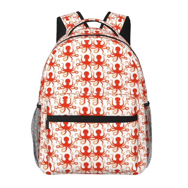 Easygdp Octopuses1 Mochila Ergonómica Versátil para Laptop - Múltiples Bolsillos, Correas Ajustables, Unisex para Escuela, Viajes y Actividades al Aire Libre-One Size