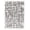 Grey/Cream, variant on Grammercy Willow Cream Polypropylene Shag 3'11" x 5'11"