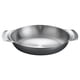 thumbnail image 1 of Placa de acero inoxidable bandeja de bandeja Servicio de bandeja de bandeja de acero inoxidable Plato de comida plateado, 1 of 5
