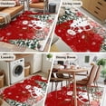 thumbnail image 5 of Area Rugs for Living Room Bedroom, Red Christmas 4'x6' Rug Washable Carpet Runner Indoor Outdoor, Snowman Xmas Tree Coastal Snowflake Starfish Non Slip Accent Floor Mats Rug for Kitchen, Office, 5 of 8
