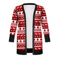 thumbnail image 2 of Femmes Noël Cardigan à Manches Longues Mi-Longues, 2 of 5