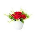 thumbnail image 1 of Ltdhehe Roses MiGe en Pot Réalistes pour Décoration Intérieure Extérieure, 1 of 5