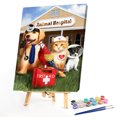 thumbnail image 2 of Pintura al óleo por números Perro Gato Doctor Lienzo Obra de arte Cuadro de sala de estar Kit de decoración Hugtrwg Para estrenar, 2 of 9