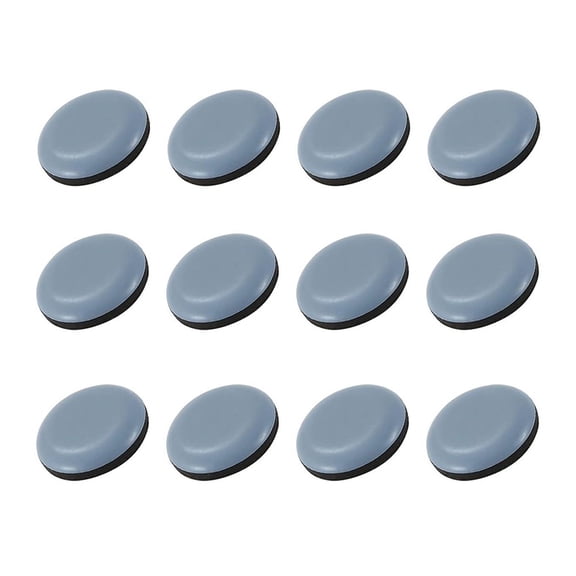 12 PCS Non-Slip Appliance Sliders for Coffee Makers and Kitchen Equipment Gray Protective Pads with Strong Adhesion 20mm Diameter Furniture Glides for Smooth Movement