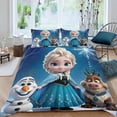 thumbnail image 2 of Frozen Themed Bed Sheet Set Three Piece Set 53x79 Inches Comfortable And Skin Friendly Unique Design Creating A Star Studded Night, 2 of 6