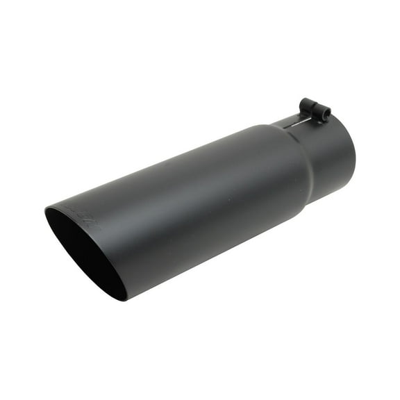 Black Ceramic Single Wall Angle Exhaust Tip