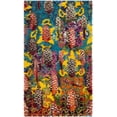 thumbnail image 2 of Safavieh Fiesta Jewell Southwestern Shag Area Rug, Turquoise/Multi, 4' x 6', 2 of 11