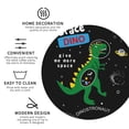 thumbnail image 4 of Bingfone Vintage Space Dino Cartoon Black Leather Drinks Coasters With Set Of 6,Suitable For Home Kitchen,Coffee Cup Coasters Home Gift, 4 of 9