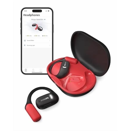 PHILIPS A6709 AIR CONDUCTION HEADPHONES TRUE WIRELESS BLUETOOTH - BLACK