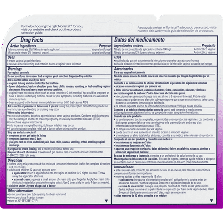 Monistat, Vaginal Antifungal 3-Day Treatment Ovules Complete Pack