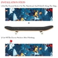 thumbnail image 2 of Ice Hockey Skateboard Grip Tape Set of 2 Emery PVC Stickers 8.8x32.6in/22.4x83 cm Professional Quality Longboard Deck Tape Great Adhesion & Durability - Black Color, 2 of 5