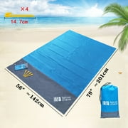 COWIN Sand Free Beach Blanket, Outdoor Waterproof Picnic Blanket, 79 X 55 in.