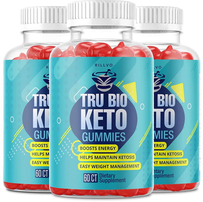 (3 Pack) TruBio Keto Gummies Tru Bio ACV Gummy’s Supplement for