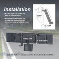 thumbnail image 5 of 15" Rear View Mirror with Baby Mirror,Car Panoramic Rearview Mirrors Extender,Clip on Large Wide Angle Rear View Mirror for Truck Car and SUV (White) White 15" Square Corner, 5 of 5