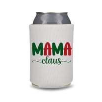 Christmas Can Coolers, Mama Claus, Christmas Party Favors, Christmas Gifts, Holiday Beer Huggers, White Elephant Gift (White (Mama Claus))