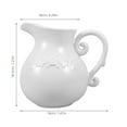 thumbnail image 2 of Raindrops White Ceramic Flower Vase with for Decor and Stable Storage, 2 of 8