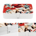 thumbnail image 4 of Football PU Leather Jewelry Organizer Box with Removable Compartment and Portable Design for Necklace, Earring, and Jewelry Storage, 4 of 6