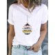 thumbnail image 1 of Camiseta de manga corta con estampado de corazón de amor de vino para mujer, ropa de Navidad, moda de Año Nuevo, Camisetas básicas, camisetas gráficas, 1 of 5