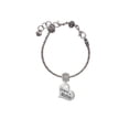 thumbnail image 2 of Delight Jewelry Silvertone Large ''Grandmother'' Heart with Clear Crystal Lord Guide Me Charm Bead, 2 of 4
