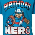 thumbnail image 3 of Marvel Avengers Captain America Birthday Toddler Boys T-Shirt Toddler to Big Kid, 3 of 4