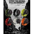 thumbnail image 2 of Correa de Reloj OUTVI Naranja para Garmin Fenix 5 6 7 Pro y Forerunner de Silicona para Hombre Mujer, 2 of 8