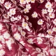 thumbnail image 3 of Jessica Simpson Floral Plush Throw Blanket, Wine Red, 50" x 70", 3 of 5
