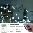 thumbnail image 3 of Christmas Snowflake Lights, 20ft 40LED 8 Modes & Timer Battery Operated Fairy Lights for Indoor/Outdoor Holiday Party Decorations (White), 3 of 14